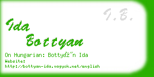 ida bottyan business card